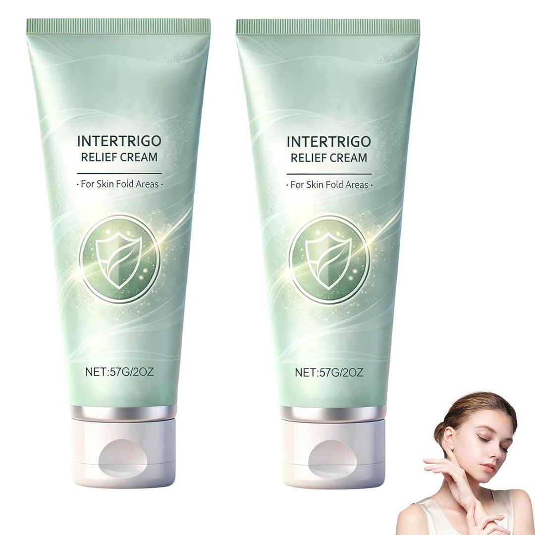 Lucift 2PCS Intertrigo CreamSkin Fold Care & Chafing Support Cream, Supports Skin Comfort, Fast-Drying Non-Greasy Friction-Prone Areas for Daily Use