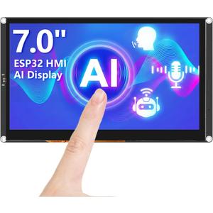 ELECROW ESP32 Display 800480, 7" HMI Advanced ESP32 IPS Touch Display, Support AI Speech Interaction, 32-Bit LX7 Dual-Core Processor, Up to 240MHz, Compatible with Arduino, ESP-IDF and LVGL