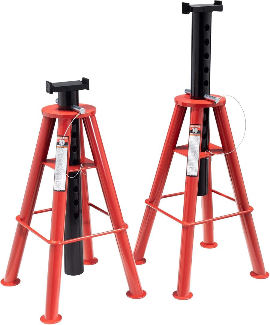 Sunex 1410 10-Ton, High Height, Pin Type, Jack Stands, Pair Sunex 1410 10-Ton, High Height, Pin Type, Jack Stands, Pair