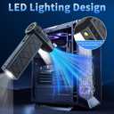 Electric Air Duster with LCD Screen & Flashlight, 180000RPM Compressed Air Duster Turbo Fan(10000mAh), High-Speed Electric Air Blower Duster with 4 Gear Wind, Jet Fan with Assist Lighting -Black