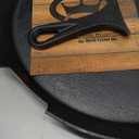 King Kooker 20" Seasoned Cast Iron Skillet, Black, Large