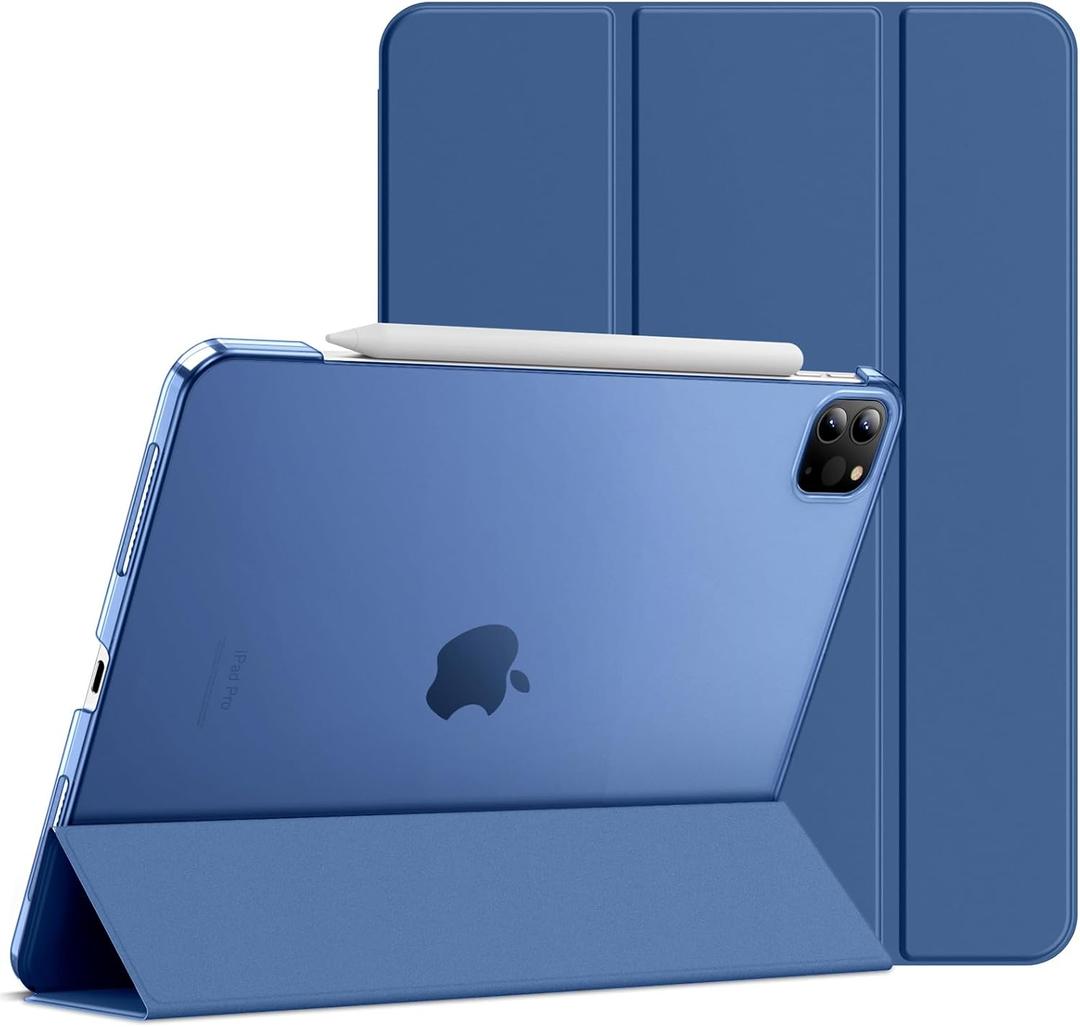 JETech Case for iPad Pro 11-Inch, 2022/2021/2020/2018 Model (4th/3rd/2nd/1st Generation), Compatible with Pencil, Cover Auto Wake/Sleep (Navy)