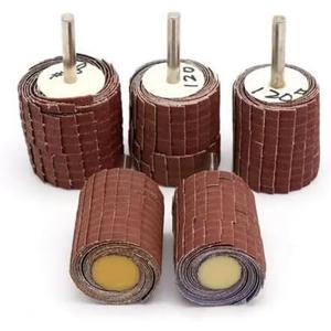 CYJAZN Abrasive Flap Wheel Sanding Polishing, Abrasive Sanding Flap Wheel Disc Mop 6mm Shank for Drill Grinder 150-400 Grit(150) 3 Count