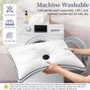 Ear Piercing Pillow for Side Sleepers - Relieves Ear Pain & Pressure, Supports Piercing & Surgery Recovery, Adjustable Cotton Fill with Ergonomic Ear Hollow, Washable Cover