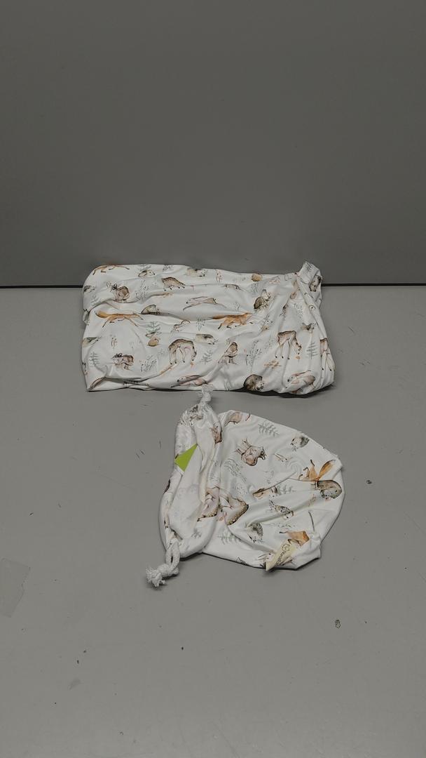 GRSSDER Baby Blankets Super Soft Jersey Knit Swaddle Blanket for Baby Girls and Boys, Double Layer Reversible Receiving Blankets 34 x 44 Inches Extra Large for Swaddling, Animals Print