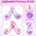 Princess Dress Up Shoes Set, Girls Dress Up Toys, Jewelry Boutique Necklace Earrings Crown, Princess Dresses Role Pretend Play Gifts Princess Toys for Girls Aged 3 4 5 6 Years Old