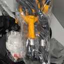 GEVEELIFE Drywall Sander, 880W Popcorn Ceiling Removal Tool, Drywall Sander with Vacuum Dust Collector, 5 Variable Speed 1000-2100RPM, LED Light, Foldable & Extendable Handle, 12 Sanding Discs (Orange)