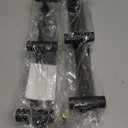 PMMASTO Coat Rack Wall Mounted, 3 "T Shaped Wall Hooks for Hanging, Heavy Duty Stainless Steel Coat Hook Rail for Hat Towel Robes in Bathroom Kitchen Mudroom Entryway (Black, 2PC)