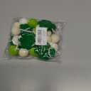 Aukolass St. Patrick's Day Felt Ball Garlands, Green Shamrock Garlands Banner for Home Decorations
