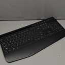 Wireless Keyboard and Mouse Combo - 9 Backlit Effects, RGB, Ergo Wrist Rest, Phone Holder, 2.4G Full Size, Rechargeable, Sleep Mode, KM22 MAX Quiet Set for Computer, PC, Laptop, Mac, Windows- SABLUTE (Classic Black)