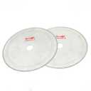 2 Pcs 8" Extra Thin Lapidary Saw Blade, 25mm Arbor Hole Diamond Saw Blade Lapidary Cutting Disc Saws Jewelry Tools