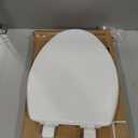 Mayfair Caswell Modern Slow Close Toilet Seat, Durable Plastic, Elongated, White