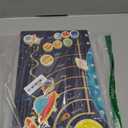 Movable Solar System Puzzle for Kids 3-6, Wooden Space Toys, Planets for Kids Preschool Learning Activities, Gift for Boys, Girls