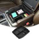 Linskip Center Console Organizer Tray Compatible with 2015-2020 F150 & 2017-2021 F250 F350 F450 Bucket Seats & 2018-2024 Ford Expedition, Interior Accessories (Bucket Seat - No Anti-Slip Pad)