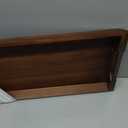 Large Acacia Wood Serving Tray with Metal Handles - 36" Long Charcuterie Board for Cheese, Meat & Appetizers - Perfect for Kitchen, Entertaining, Gatherings & Home Decor
