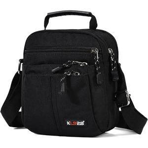 KL928 Men's Messenger Bag - Crossbody Shoulder Bags Travel Bag Man Purse Casual Sling Pack for Work Business (1893-small-black)