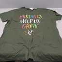 Growth Mindset Positive Back to School Teacher Student T-Shirt green size L
