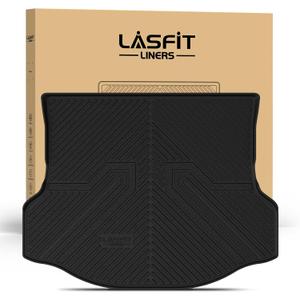 LASFIT Cargo Trunk Mat for Toyota RAV4 2018 2017 2016 2015 2014 2013 (Include Hybrid) All Weather TPE Rear Trunk Cargo Liner Custom Fit Waterproof RAV 4 Cargo Tray Accessories, Black