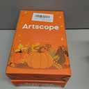 2 x Artscope Halloween Decorative Throw Pillow Covers 18x18 Inch Set of 4, Ghost Trick or Treat Pumpkin Sweet But Spooky Outdoor Farmhouse Pillow Cases for Home Sofa Couch-Orange