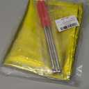 Piriuuo 2 Pcs Worship Flags for Dance, 27.5"x31.5" Praise Dance Flag with Scalable Rod Praise Flags for Worship Dancer Outdoor Practice Performance, Semicircle Angel Wing Design (Gold)