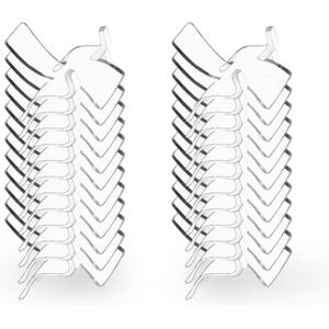 24 Pcs Acrylic Easel Display Stands - Versatile Acrylic Holders for Showcasing Crystal Geodes, Rocks, Minerals and Treasured Collectibles - Small Size