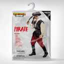 Spooktacular Creations Men Pirate Costume, Adult Pirate Shirt Vest Viking Pants Hat Set for Halloween Themed Parties (S)