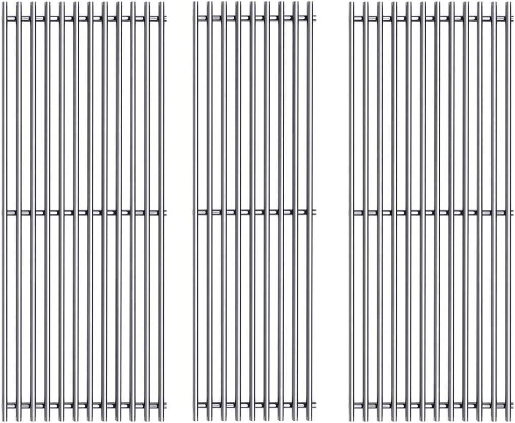 Htanch SF3123 (3-Pack) 18.75" Stainless Steel Cooking Grid Grates Replacement for BBQ Pro BQ05041-28, BQ51009 and Charbroil 463210310, 463210511, 463211511, 463211512, 463211513, 463211514 Grill (18.75" x 26.625")