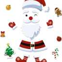 3 x Refrigerator Magnets Christmas Decorations Santa: 18PCS Gingerbread Tree Magnets for Kid (Non-reflective)