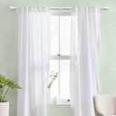 IFELS Heavy Duty Curtain Rods for Windows 66 to 120 Inch, 1 Inch Adjustable White Curtain Rod Set with Easy Installation and Modern Design (A1, White, 30-120")