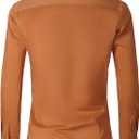 Mens Dress Shirts 4-Way Stretch Long Sleeve Slim Fit Formal Shirt Business Casual Wedding Dating Button Down Shirts (XXXL)