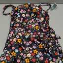 Eomenie One Piece Swimdress Swimsuits for Women Tummy Control Swim Dresses Skirt Bathing Suit (Medium, Black Floral)