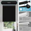 Boolegon No Drill No Tools Cellular Shades Top Down Bottom Up Honeycomb Blinds Blackout Cordless Window Blinds Easy to Install Cellular Shade for Windows,Blackout-Black,22.5" W x 64" H