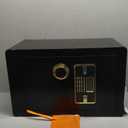 5.0 Cuft Fireproof Safe for Home, Home Safes Water and Fireproof, Safe Box with Digital Combination Lock, Fire and Water Proof Bag, Removable Shelf, Smart Alert, Fire Proof Safes for Money, Valuables Black