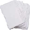 Wanderings Handmade Deckle Edge Cards - only 3.5" x2 - Thick 150 GSM - Pack of 50 - Ideal for Deckled Edge Place Cards, Blank Name Cards for Table Setting, Gift Tags, Price Tags