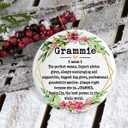 3 x Grammie Noun Ornament - Christmas & Mother's Day Keepsake Printed on Both Sides