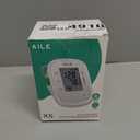 AILE Blood Pressure Monitor, Blood Pressure Machine Upper Arm Large Cuff(8.7"-16.5"), High Automatic Blood Pressure Monitors Cuff for Home Use, Manual Arm Bp Monitor, 2 * 99 Memory (White)