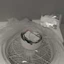 LEDIARY 22 Inch Low Profile Ceiling Fans with Lights, Led Bladeless Ceiling Fan, Remote Control Enclosed Flush Mount Ceiling Fan with Timing, 3000-6000K, 6 Wind Speed-White RGB