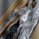 GABRYLLY Ergonomic Office Chair, High Back Home Desk Chair with Headrest, Flip-Up Arms, 90-120 Tilt Lock and Wide Cushion, Big and Tall Mesh Chairs for Man Woman, Black Task Chair