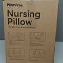Nursing Pillow for Standing/Sitting Use- Springy Memory Foam for Support & Comfort, Large Breast Feeding Pillow - Safety Fence, Adjustable Waist Belt and Support Backrest, Removable Cover with Pocket