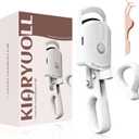 Heated Eyelash Curler - USB Rechargeable Heated Eyelash Curler (Type-C), 3 Heated Modes, Spring Design, Professional Makeup Tool (Colour White)