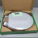 Toilet Seat, Slow Close, Soft Touch, Ultra-Smooth Matte Finish (No Orange-Peel Texture), Premium Moulded Wood, Quick Release, PIKLiDS (Gray, Round)