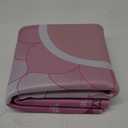 Mahjong Mat,Mahjong Mat for Table with Bag,32.3 x 32.3 Inch Non-Slip Noise Reduction Mah Jongg Mat, Gaming Mat for Mah Jongg,Poker,Board Games, Dominoes,Card Games(Pink)