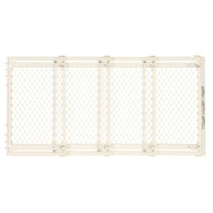 MyPet Extra Wide Pet Gate: Smoothly Opens in Extra Wide Spaces. Fits 22" - 62" Wide. Hardware Mount. Made in USA. 31" Tall, Ivory