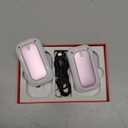 2 Pack Hand Warmers Rechargeable, 2025 New Portable Magnetic Electric with 12hrs Warmth, Double-Sided Heating Pocket Size for Outdoors, Camping - Pink