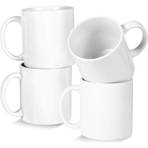 22oz white Super Large Ceramic Coffee Mugs Large Handles Set of 4