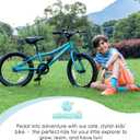 AVASTA Bilbo 18 Inch Kids Road Bike for Boys Girls Children, Cyan