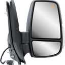 Passenger Right Side Door Mirror Power Adjustment and Heated Glass With BLIS (Blind Spot Sensor) Signal Light Manual Folding for Ford Transit T150 T250 T350 T350HD from 2010 to Onward