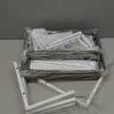 ADRIMER Under Sink Organizer 2 Packs, Pull Out Kitchen Sink Organizer, 2 Tier Slide Out Kitchen Organizers and Storage Bathroom Under Cabinet Storage Shelf, Grey & White