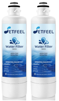 11032531 Refrigerator Water Filter For Bosch, UltraClarity Pro BORPLFTR50, Fit Thermador Water Filter Replacement BORPLFTR55 B36CT80SNS B36CD50SNS Replfltr55, Ra450022, 2 Pack SETFEEL