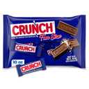 CRUNCH Fun Size Candy Bars, Creamy Milk Chocolate with Crisped Rice, Individually Wrapped Candy, Shareable Pack, 10 oz, Expiry: 12/24/26
